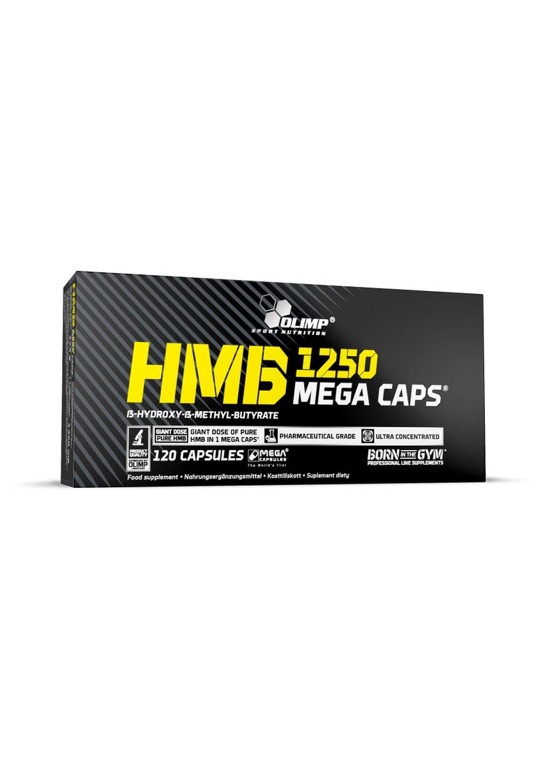 Olimp كبسولات HMB 1250 ميجا، درجة دوائية، تركيز عالي، 120 كبسولة  - Image 1