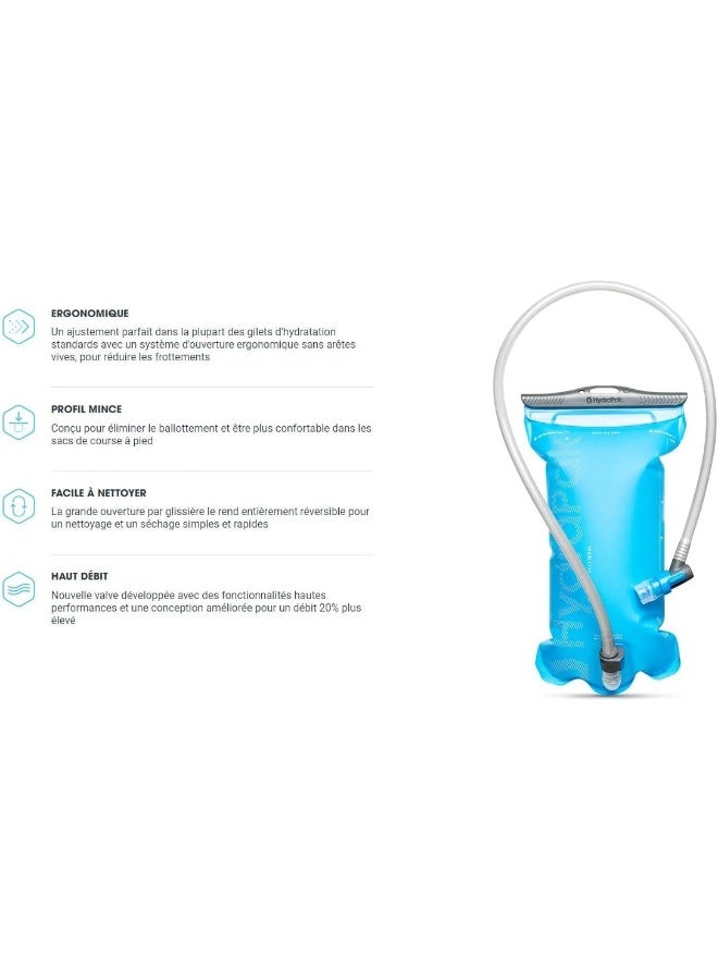 Hydrapak Velocity Hydration Reservoir - 1.5 Ltr - Malibu Blue (2019) - Image 3