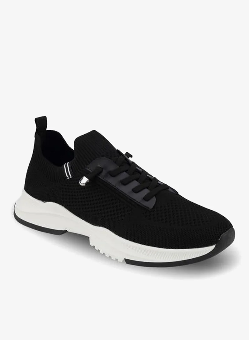 LBL By Shoexpress BLACK Men Lace-Up Ankle Sneakers for Men | Best Price UAE