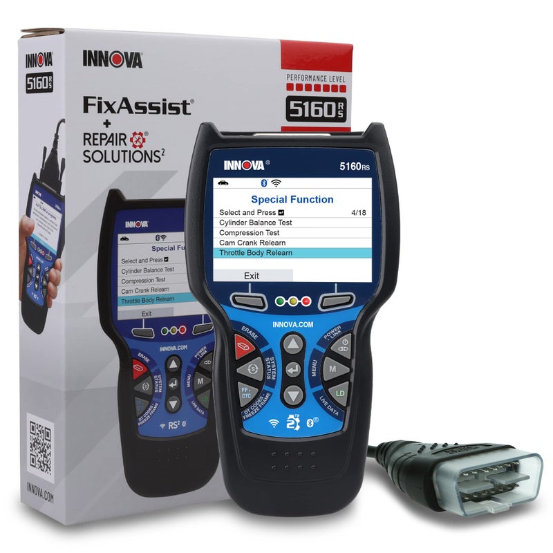 INNOVA 5160RS OBD2 Bidirectional Scan Tool OELevel All System Diagnostics Reset Oil LightBatteryEPBSASDPF Mechanic Recommended Fixes Parts TSBs 1yr Warranty Free Updates