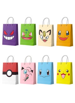 FRUITFUL PARTY Pikachu Party Bags, 24pcs Pokemon Gift Bags for Birthday Party Pikachu Goodie Bags Candy Bags for Pikachu Party Favors  - Image 1