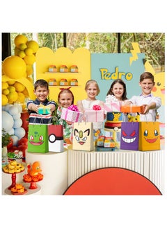 FRUITFUL PARTY Pikachu Party Bags, 24pcs Pokemon Gift Bags for Birthday Party Pikachu Goodie Bags Candy Bags for Pikachu Party Favors  - Image 5
