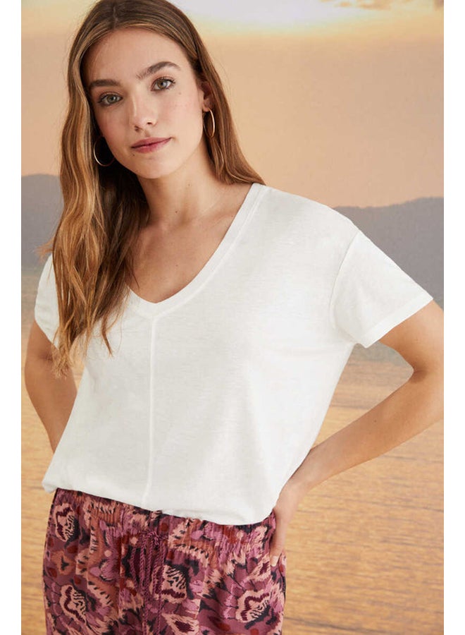 women'secret short sleeve t-shirt - Image 5