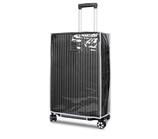 Handcuffs PVC Transparent Luggage Trolley Waterproof Cover | Dust Proof Suitcase & Trolley Bag Cover - 20 Inches - Image 2