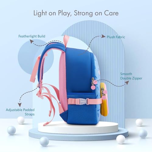 VAYA LYâ€™L-CHAMP School Bags for Kids (2â€“6 Years), Lightweight & Stylish Kids Backpack, Comfortable Preschool & Kindergarten Bag with Spacious Front Pocket and Water-Resistant Fabric, Donut Blue - Image 2