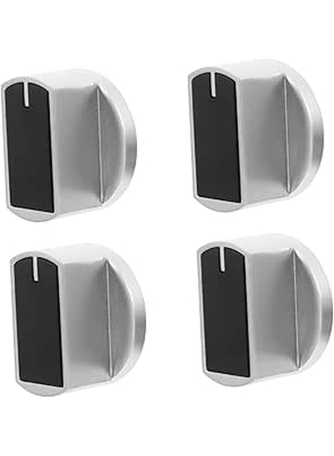 Metal Gas Stove Knobs 4 Pack Durable Replacement Easy Install Ergonomic - Image 1