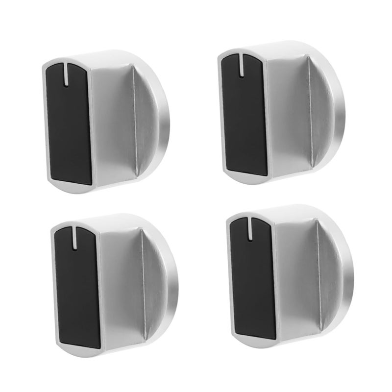 Metal Gas Stove Knobs 4 Pack Durable Replacement Easy Install Ergonomic - Image 2