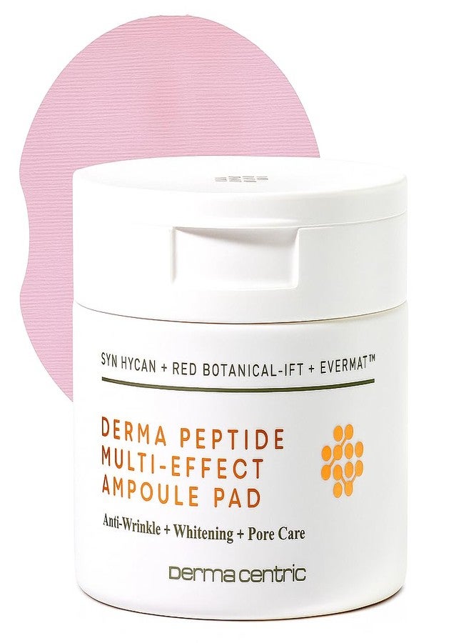 DERMACENTRIC Peptide Multi-Effect Ampoule Toner Cotton Pads – Korean Skincare, Vegan, Hydrating & Firming, Pore Minimizer & Exfoliator w/Ampoule Essence Toner (70 Sheets) - Image 1