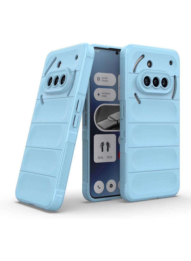 Premium Protection Back Silicone Case Compatible with Nothing Phone 3A Magic Shield Shockproof Case with Camera Protection (Baby blue) - Image 1