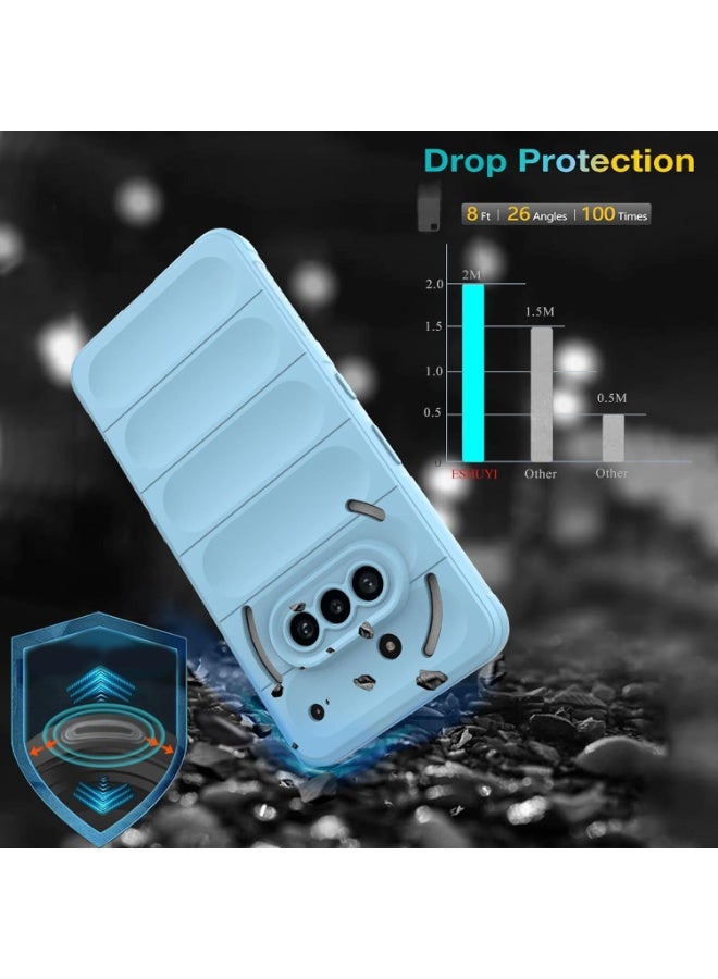 Premium Protection Back Silicone Case Compatible with Nothing Phone 3A Magic Shield Shockproof Case with Camera Protection (Baby blue) - Image 5
