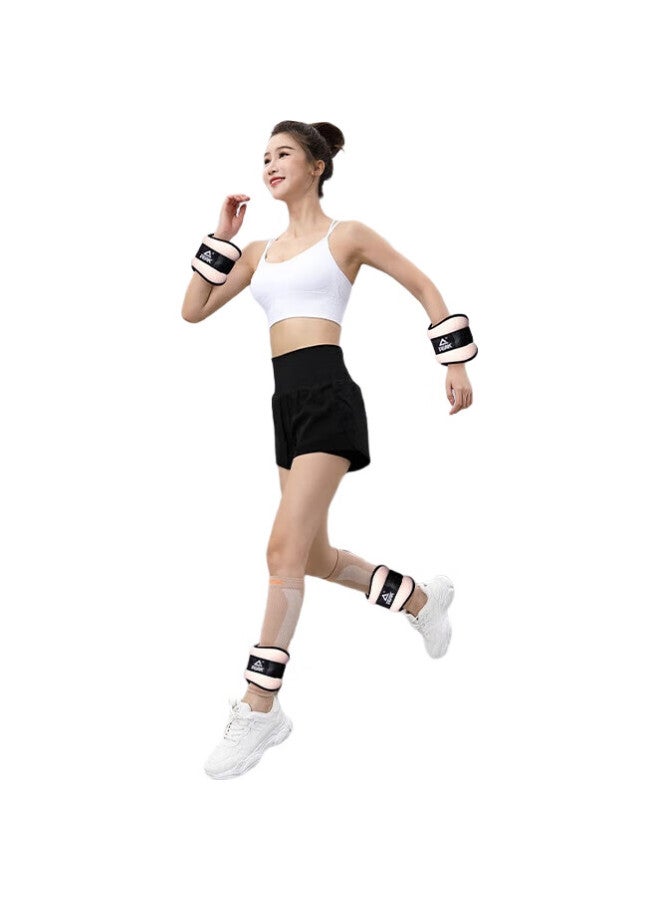 PEAK أكياس الرمل الموزونة للجري، أحزمة غير مرئية للساق والمعصم لتدريب اللياقة البدنية، مملوءة بالرمل الحديدي، 2 قطعة، 2 كجم لكل منها - Image 1