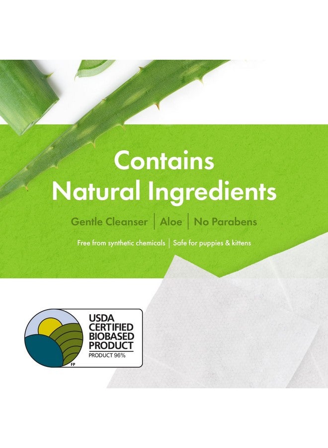 بيتكين مناديل عيون بيتكين النباتية، 80 منديلًا - مناديل عيون مستدامة وقائمة على أساس حيوي للحيوانات الأليفة للكلاب والقطط - تنظف منطقة العين والأوساخ وبقع الدموع - تنظف وترطب بوعي - سهلة الاستخدام - بدون رائحة - Image 5