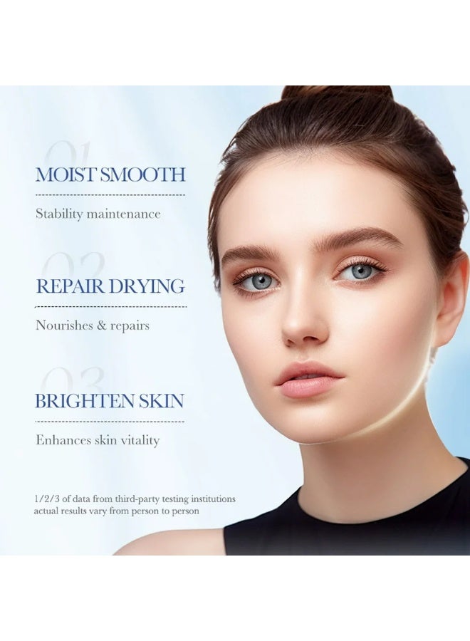 SADOER 100ml Hyaluronic Acid Serum Deep Hydration and Firming Formula Soothing  Wrinkle Deducing Firming Lightweight Absorbent Serum Moisturizing Face Oil Deep Nourish Face Essence  Face Serum - Image 3