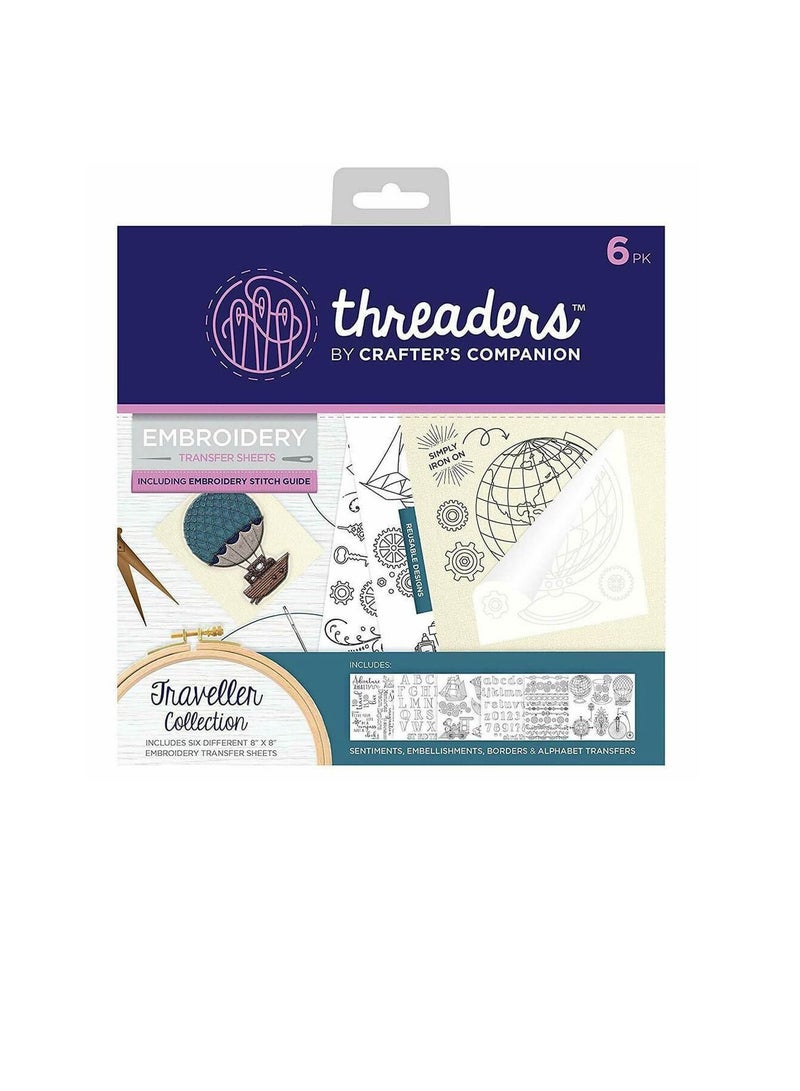 Crafter's Companion Embroidery Transfer Sheets Threaders - Image 1