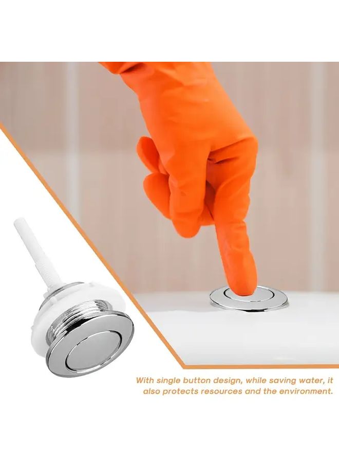 ABS Single Flush Button 1 Set Toilet Tank Push Button - Image 4