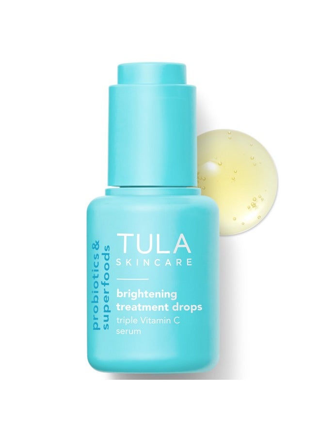 TULA TULA Skin Care Brightening Treatment Drops - Vitamin C Serum, Brightens the Look of Dull Skin & Dark Spots, 1 fl oz.  - Image 1