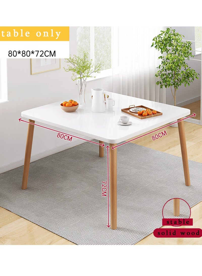  CityRiya-Long طاولة طعام بيضاء طاولة المطبخ طاولة الإفطار الحديثة مكتب طاولة القهوة الترفيهية لغرفة المعيشة / المكتب / غرفة الاجتماعات المطبخ الاسترخاء الكافيتريات 80 سم  - Image 2