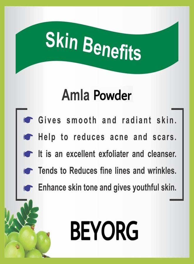 BEYORG Amla Fruit Powder & Kaolin Clay Powder Pure & Organic - 200g - Image 3