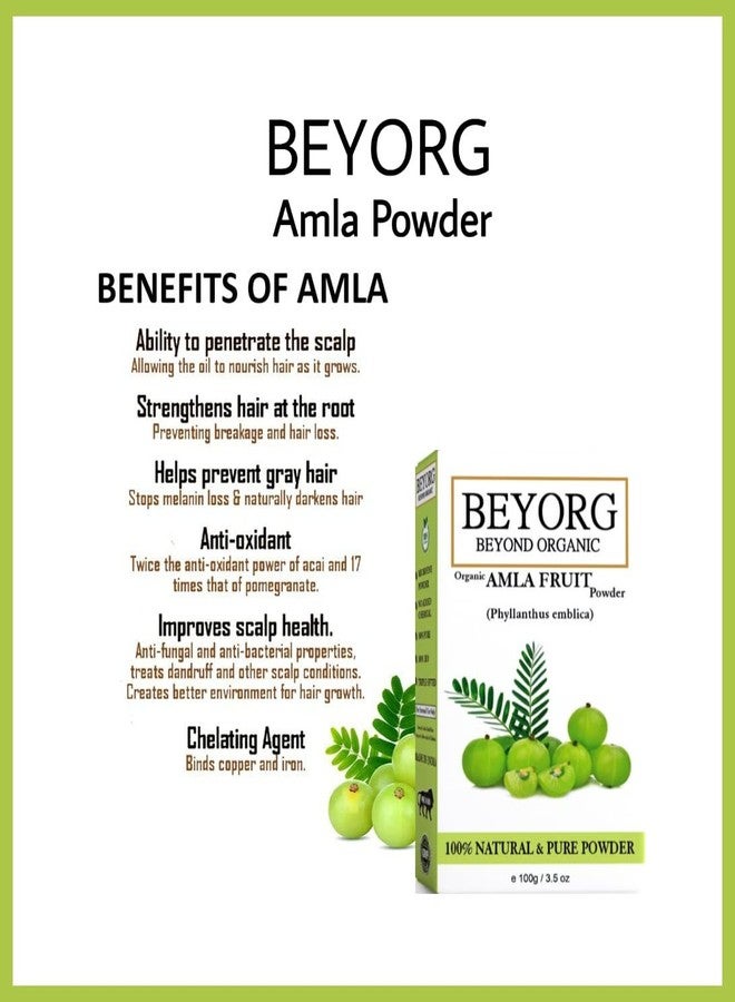 BEYORG Amla Fruit Powder & Kaolin Clay Powder Pure & Organic - 200g - Image 5