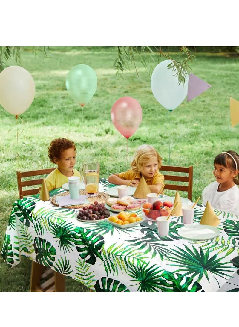 مفرش طاولة حفلات مصنوع من أوراق الأوكالبتوس، مصنوع من مادة PEVA لتزيين الحفلات، وأدوات مائدة للاستخدام مرة واحدة، ومفرش طاولة بتصميم لأعياد الميلاد - Image 3