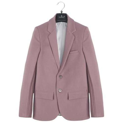 CHARCHIT Boys Regular Fit Plain Blazer and T-Shirt Magenta - Image 3