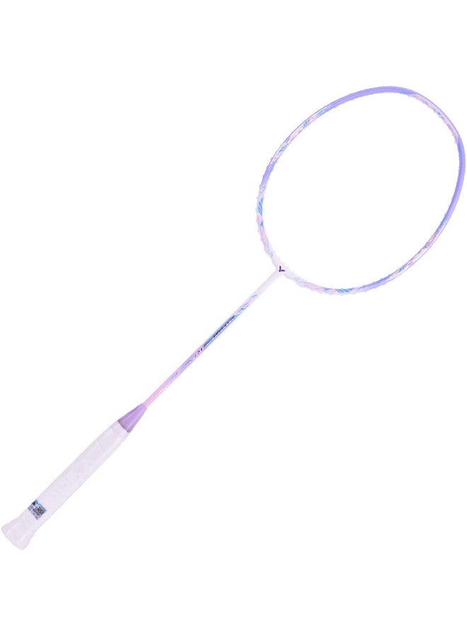Victor Badminton Racket Speed Type Full Carbon Js-12f Td/t, Fengxin Purple Unstrung Racket 4u (with Grip Tape)