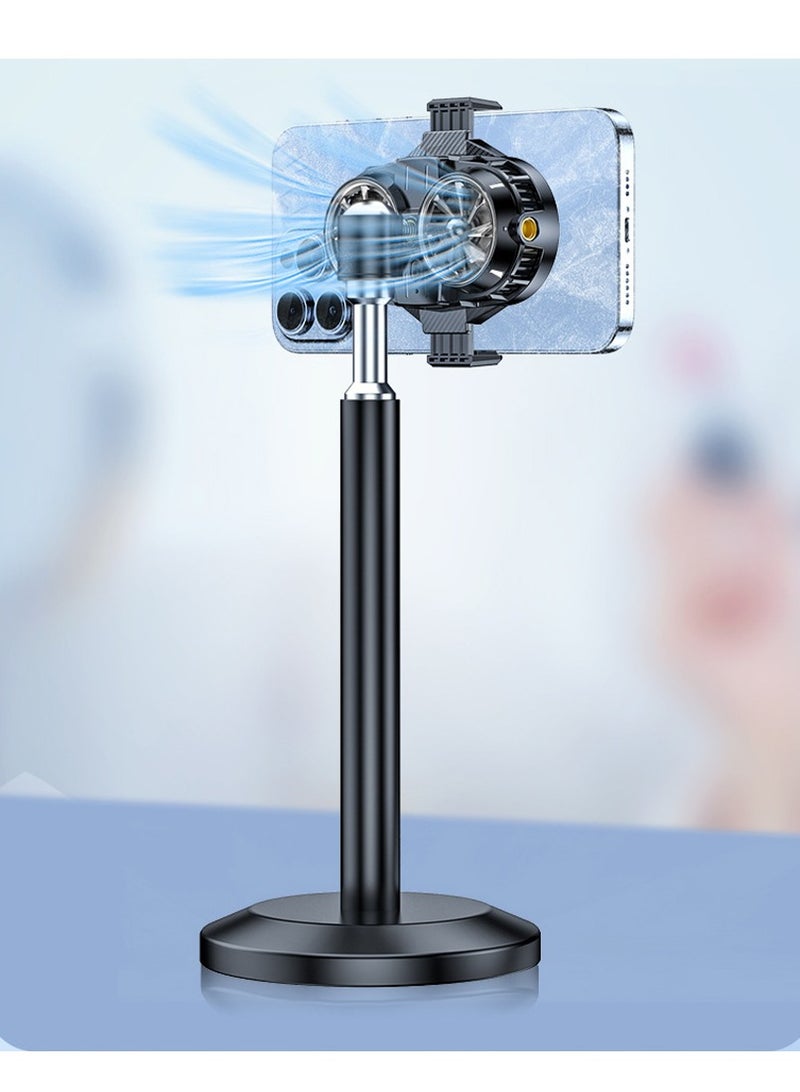 general Upgraded Efficient Cell Phone Cooler , With temperature display, Dual Semiconductor Cooling Chips, Low Noise, Compatible with Phones Width 69-88mm , Special Radiator for Phone Cooling (Black) - Image 4