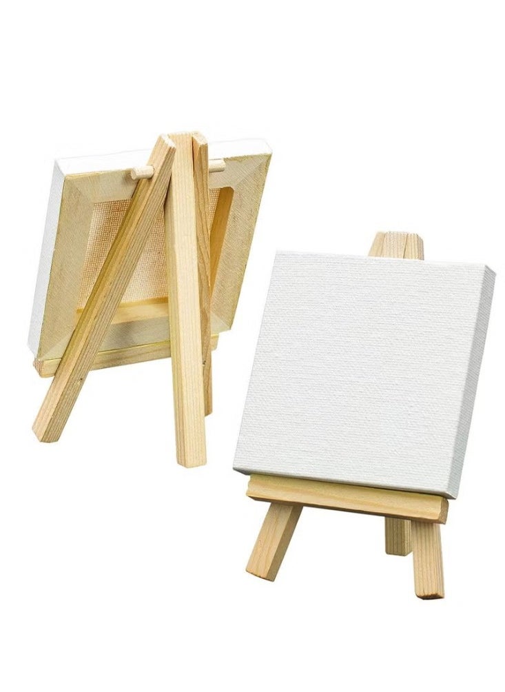 Dreamzon Mini Canvas With Easel White/Brown  - Image 1