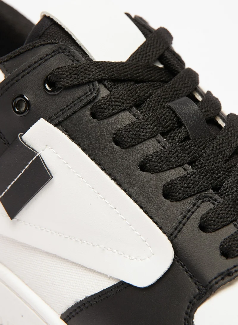 LBL by Shoexpress Mens Colourblock Lace-Up Casual Sneakers