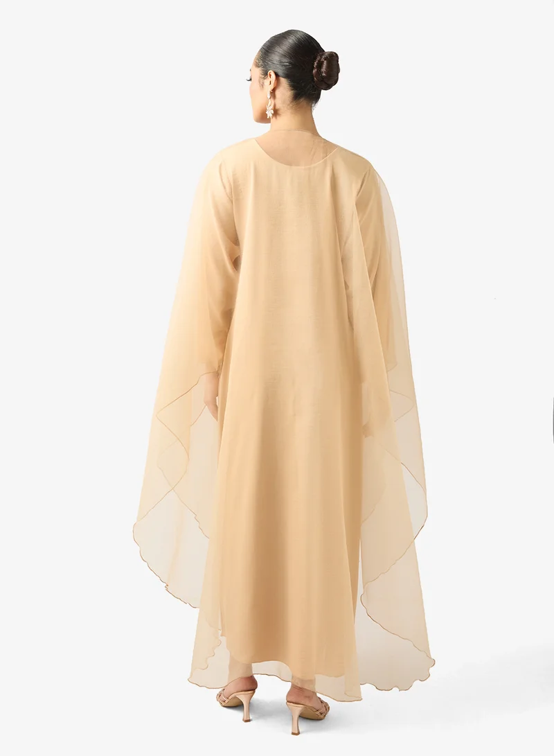 Khizana Sheer Abaya With Sheila