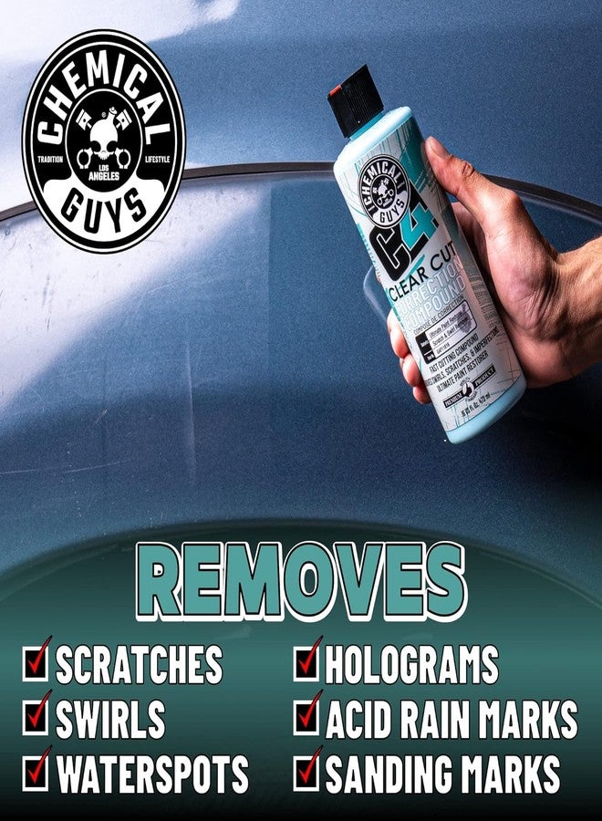 Chemical Guys C4 & P4 Clear Cut Correction Compound and Precision Paint Perfection Polish Combo, Paint Correction - Fixes Scratches, Swirls, Towel Marks, Etching, & More (2-16 fl oz) - Image 4