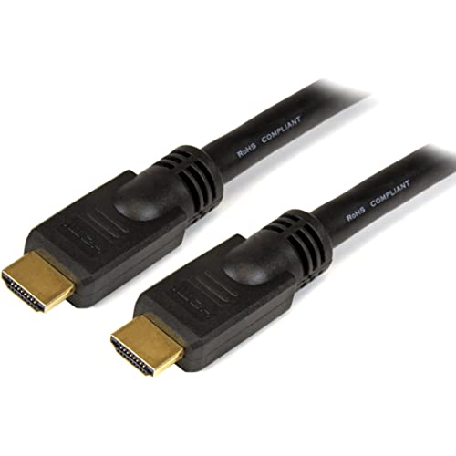 StarTech.com 35 ft High Speed HDMI Cable – Ultra HD 4k x 2k HDMI Cable – HDMI to HDMI M/M - 35ft HDMI 1.4 Cable - Audio/Video Gold-Plated (HDMM35) Black - Image 1