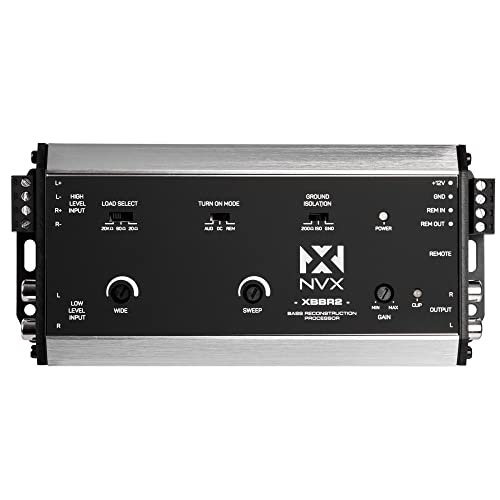 NVX XBBR2 سلسلة X معالج استعادة الجهير ثنائي القناة ومحول خرج خطي مع مطابقة المقاومة وتحكم عن بعد في مستوى الصوت - Image 3