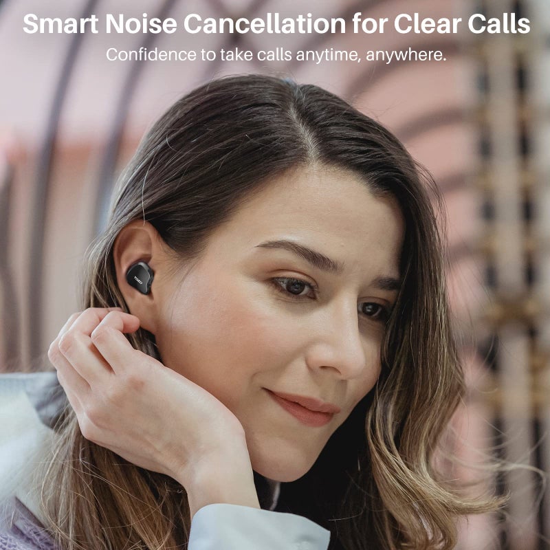 TOZO T18 Wireless Earbuds Bluetooth Headphones 5.3, IPX8 Waterproof Ear Buds, 4 Mic Clear Call Long Playtime with LED Digital Display Charging Case, Stereo Bass Sound 32 Customized EQ via APP - Image 5