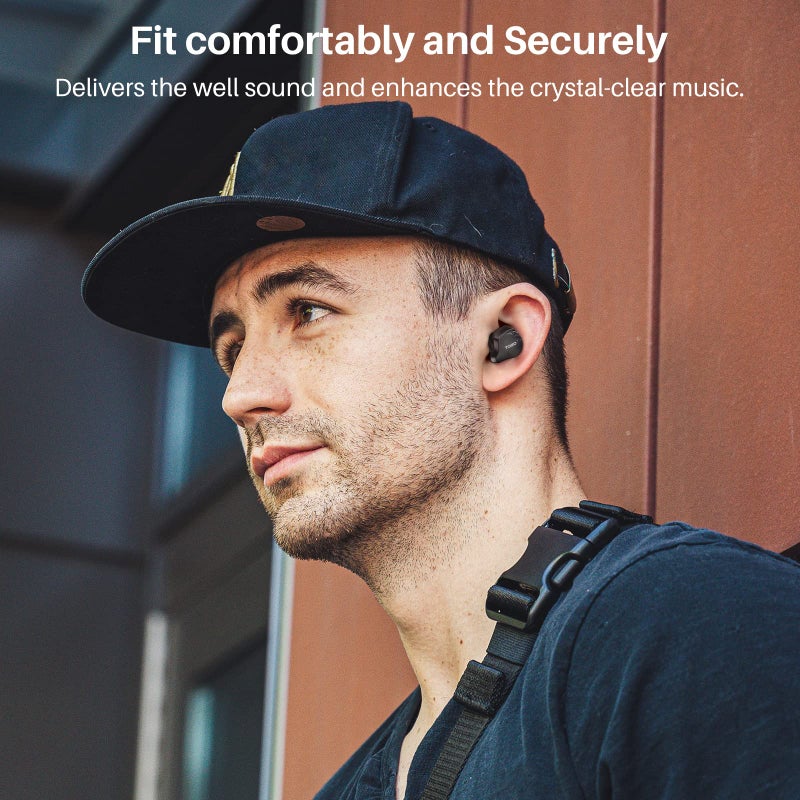 TOZO T18 Wireless Earbuds Bluetooth Headphones 5.3, IPX8 Waterproof Ear Buds, 4 Mic Clear Call Long Playtime with LED Digital Display Charging Case, Stereo Bass Sound 32 Customized EQ via APP - Image 2
