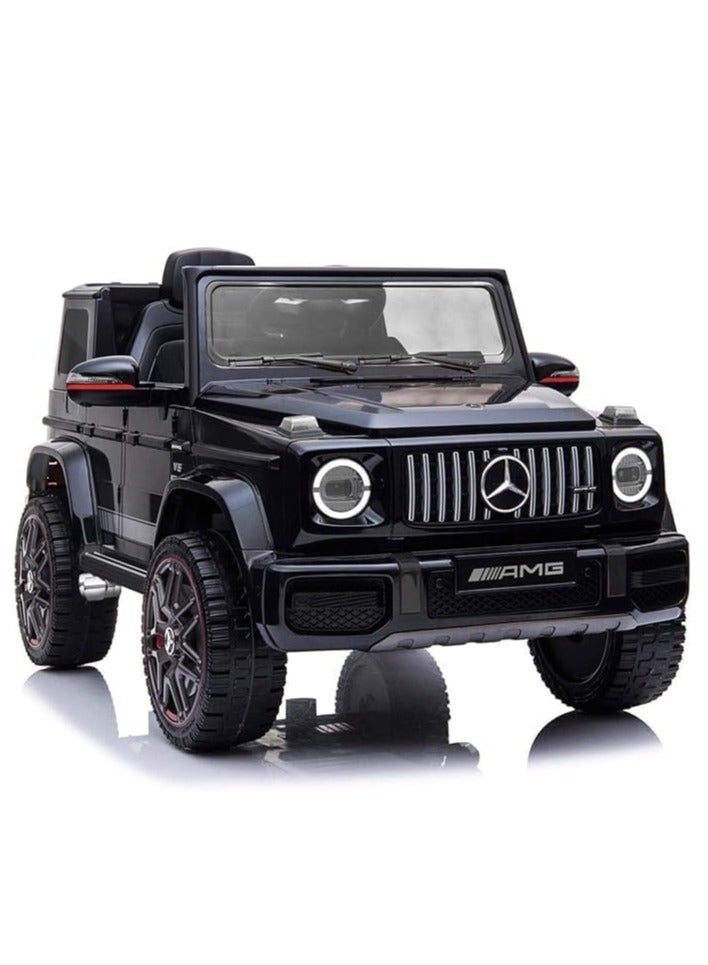 Mercedes Mercedes-Benz AMG G63 Ride-On Car for Kids | Electric Ride-On Vehicle with Remote Control, LED Lights, USB Music Player & Realistic Design | 12V Battery-Powered Kids Car (Black) - Image 1