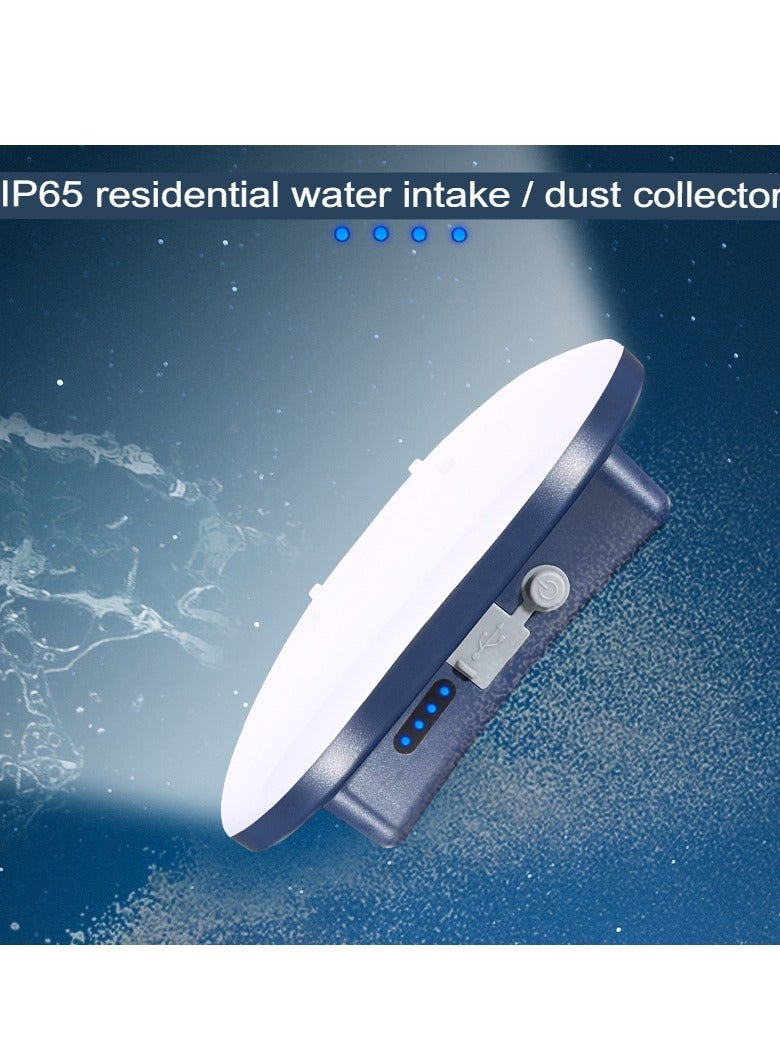 Loquat LED Camping Lantern, Portable Rechargeable Camping Strong Light, Waterproof Magnet Zoom Outdoor Torch, Durable High Brightness Tent Lantern For Outdoor Camping, (2pc, Blue) - Image 2