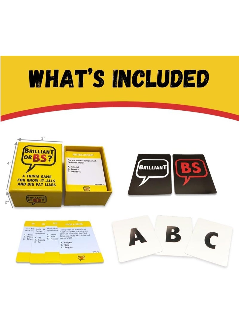 بريليانت اور بي اس؟ - لعبة تريفيا لمعرفات الجميع والكذابين الكبار - لعبة التوافه الممتعة للاصدقاء والعائلة - Image 4