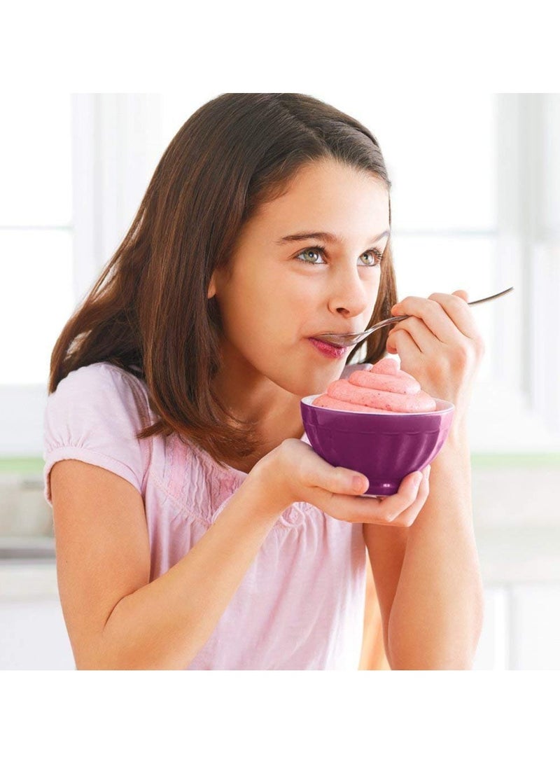 ماكينة صنع الحلوى الصحية من الفواكه المجمدة، ماكينة اهتزاز الآيس كريم، ماكينة تقديم الفواكه الناعمة.  - Image 3