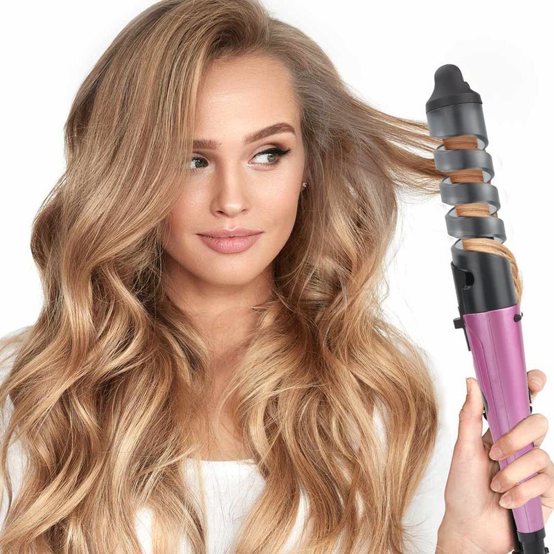 WAIKIL Cross-Border Automatic Rotating Hair Curler, Wave and Egg Roll Styler, Dual-Use Straightening and Curling Iron - Image 2