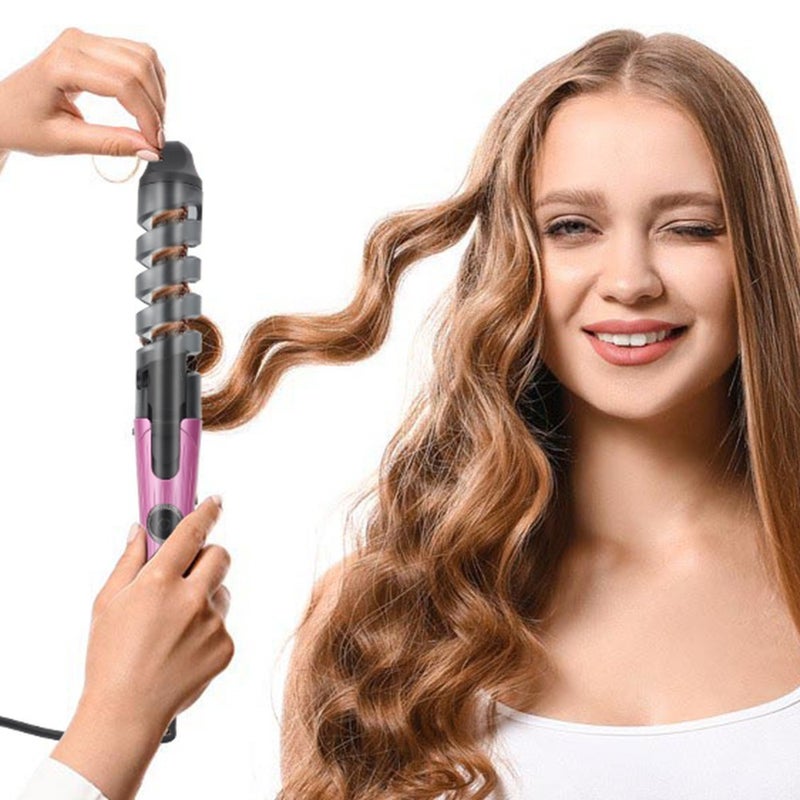 WAIKIL Cross-Border Automatic Rotating Hair Curler, Wave and Egg Roll Styler, Dual-Use Straightening and Curling Iron - Image 3