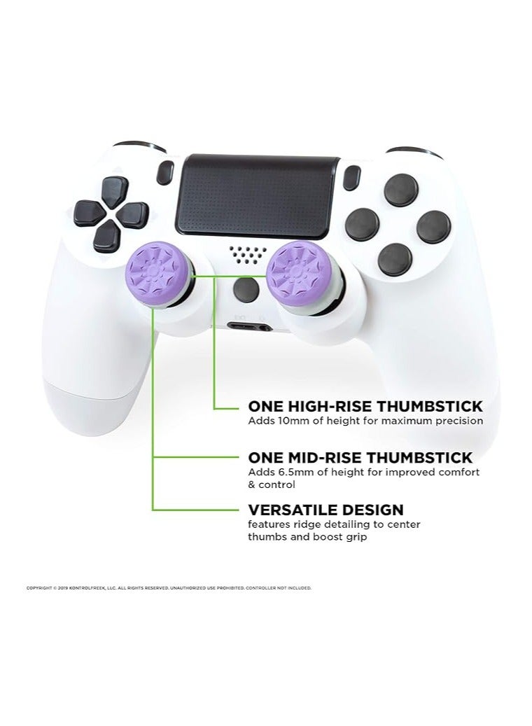KontrolFreek FPS Freek Galaxy Purple for PlayStation 4 (PS4) and PlayStation 5 (PS5) |Performance Thumbstick |1 High Rise, 1 Middle Rise |Purple - Image 3