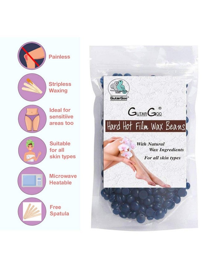 GutarGoo Brazilian Wax Beans For Painless Hair Removal | For All Skin Types | Removes Tan Brightens & Moisturizes Skin | For Arms Legs Chest Upper Lips And Full Body | Relaxing Lavender| 100Gm - Image 3