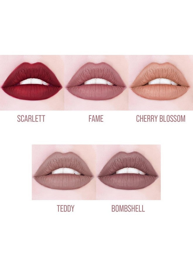 Aden Velvet Lipstick Highly Pigmented Durable & Hydrating Creamy & Smooth (06 Rose Quartz) - Image 3