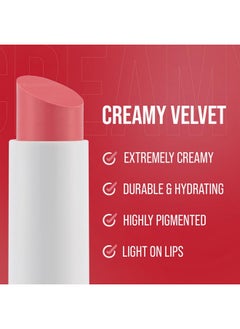 Aden Velvet Lipstick Highly Pigmented Durable & Hydrating Creamy & Smooth (06 Rose Quartz)  - Image 2