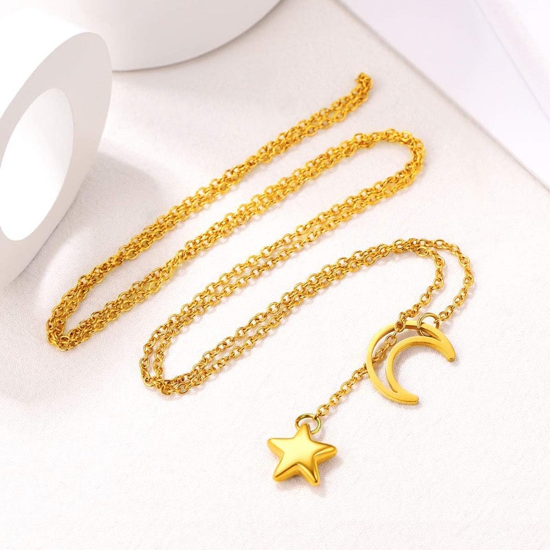 FOCALOOK Lariat Y-Necklaces | Long Necklaces for Women | Long Black Necklaces | Gold Necklaces for Women | Drop Heart Necklaces for Women | Front Adjustable Long Chain Necklace - Image 4
