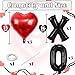 Togvu XOXO Balloons 18 Inch Red Heart Foil Balloons 16Inch Black Valentine Letters Mylar Foil Balloon for Valentines Day Galentines Bachelorette Wedding Bridal Shower Party Decoration Photo Props Supplies - Image 4
