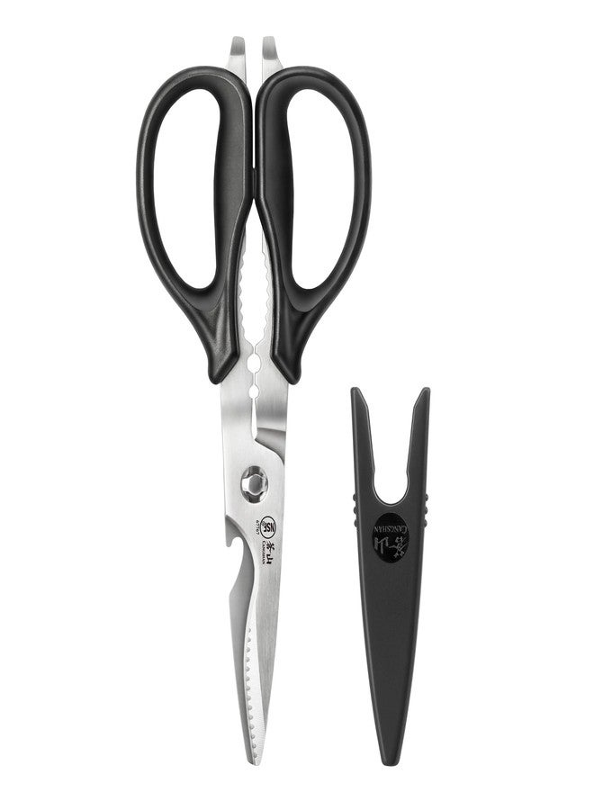Cangshan 503343 9-inch Heavy-Duty Come-Apart Kitchen Shears with Guard - Image 1