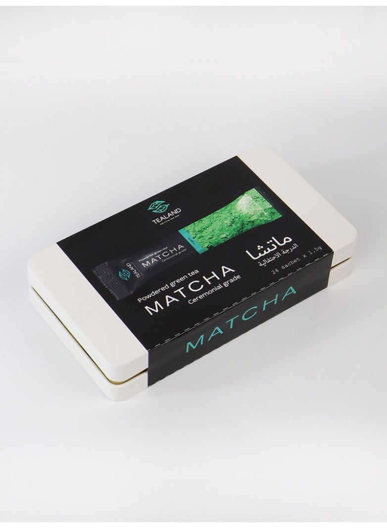 Tealand Organic Premium Japan Matcha Pure in Tin Rich in Nutrients Sugar-Free, 24 Sachets - Image 4