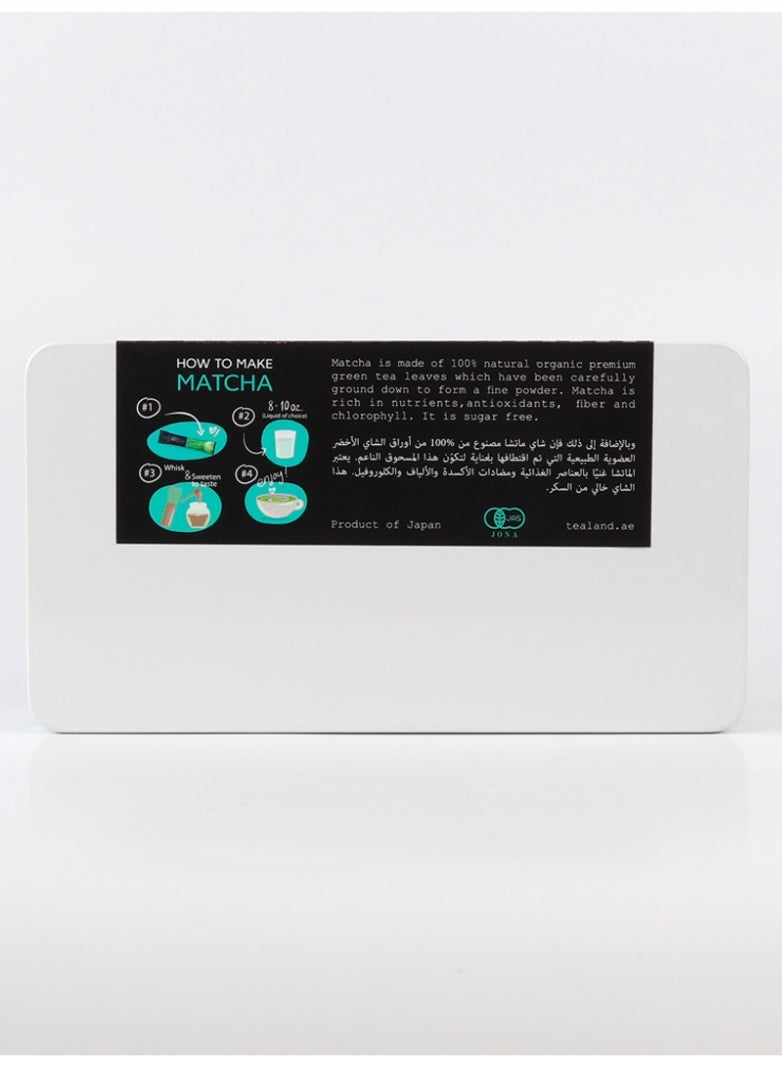 Tealand Organic Premium Japan Matcha Pure in Tin Rich in Nutrients Sugar-Free, 24 Sachets - Image 2